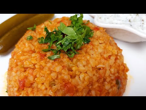 برغل على بندورة على الطريقة اللبنانية     
