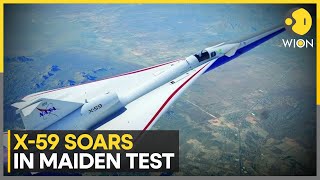 видео: Сверхзвуковой самолет NASA X-59 совершил первый полет над Калифорнией | WION картинка: Сверхзвуковой самолет NASA X-59 совершил первый полет над Калифорнией | WION