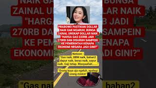 Artis Bunga Zainal Turut Komentari Pengaruh Naiknya Dollar #bungazainal #prabowo #inflasi