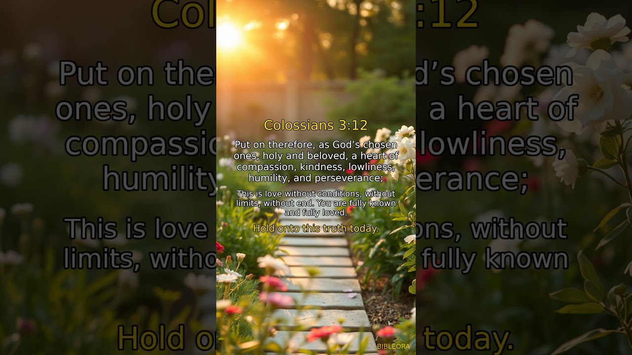 📖 HOLY BIBLE: Colossians 3:12 #shorts