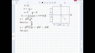 Plot the complex number. Then write the trigonometric form of the complex number.5 − 5i | Plainmath