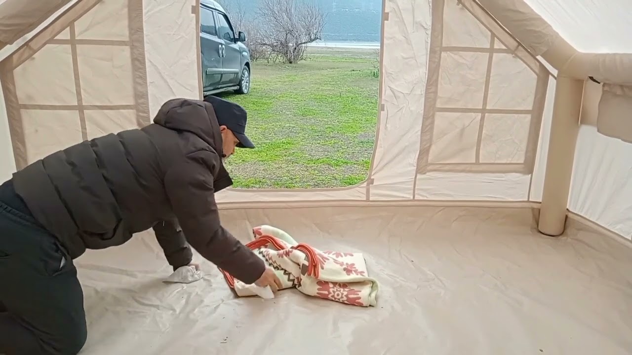 Sağanak yağmurda kamp (camping in heavy rain)