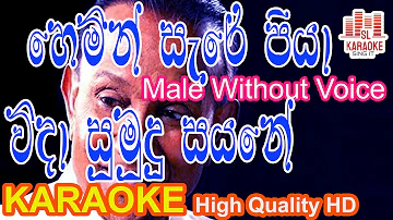 Hemin Sare Piya Vida | හිමින් සැරේ පියා | T M Jayarathna | Umariya | Karaoke | Without Voice | Male