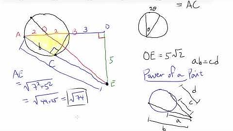 2017 AMC 12 B Problem 18 (Circle, Right Triangle, Power of a Point)