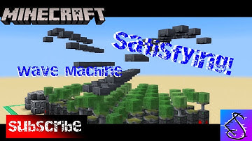 *EASY* Most SATISFYING WAVE MACHINES in Minecraft!
