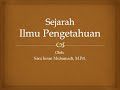 Sejarah ilmu pengetahuan barat dan islam