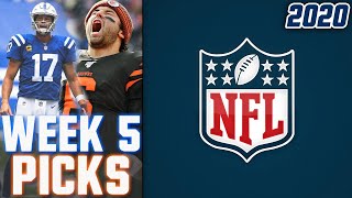 NFL WEEK 5 PICKS 2020 NFL GAME PREDICTIONS | WEEKLY NFL PICKS