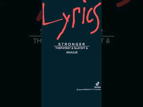 TheFatRat Slaydit Anjulie Stronger Ollie Lyrics 