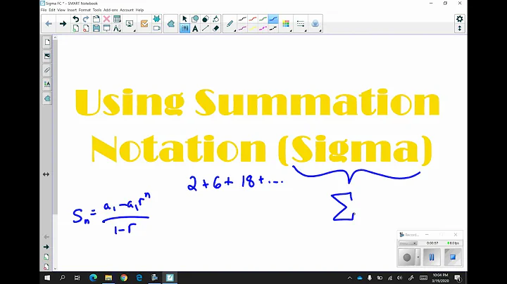 Using Summation Notation (Sigma)