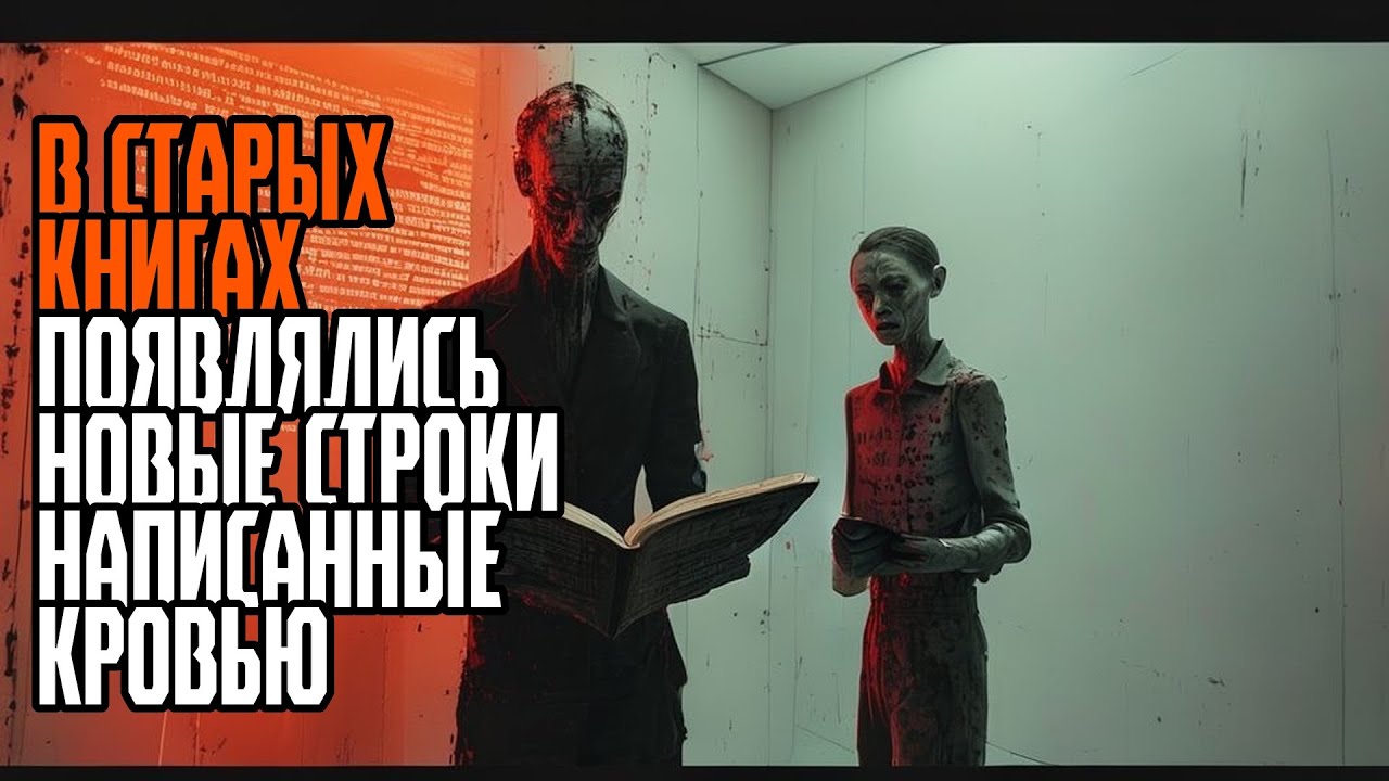 В СТАРЫХ КНИГАХ ПОЯВЛЯЛИСЬ НОВЫЕ СТРОКИ НАПИСАННЫЕ КРОВЬЮ