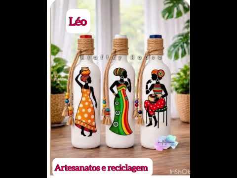 Garrafas decoradas ,decorando garrafas