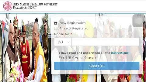 TMBU Graduation B.A,B.sc,B.com online Application form | Apply step by step