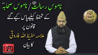 Assembly bill pass Namoos e Risalat (SAW) or Namoos e Sahaba (RA) | Alama Hafeez Ullah | IM Tv