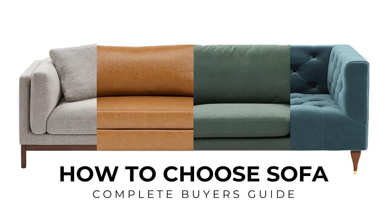 Verstoring Arrangement Lijkt op 6 Tips For Choosing The Perfect Sofa & Where To Buy Them - YouTube