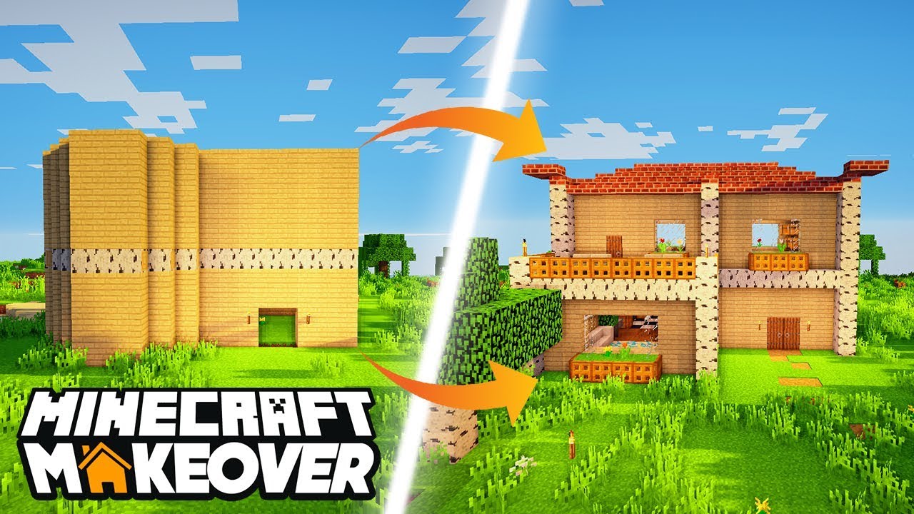 birch-balcony-house-minecraft-makeover-ep-16-youtube
