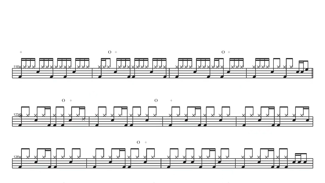 Tsquare-Glorious Road | Drum Score, Drum Sheet Music, 드럼악보