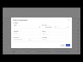 Aquacare - Creating a new Appointment record.