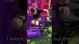 Cavernoma Spinal cord injury- transfer off of the bouncy castle