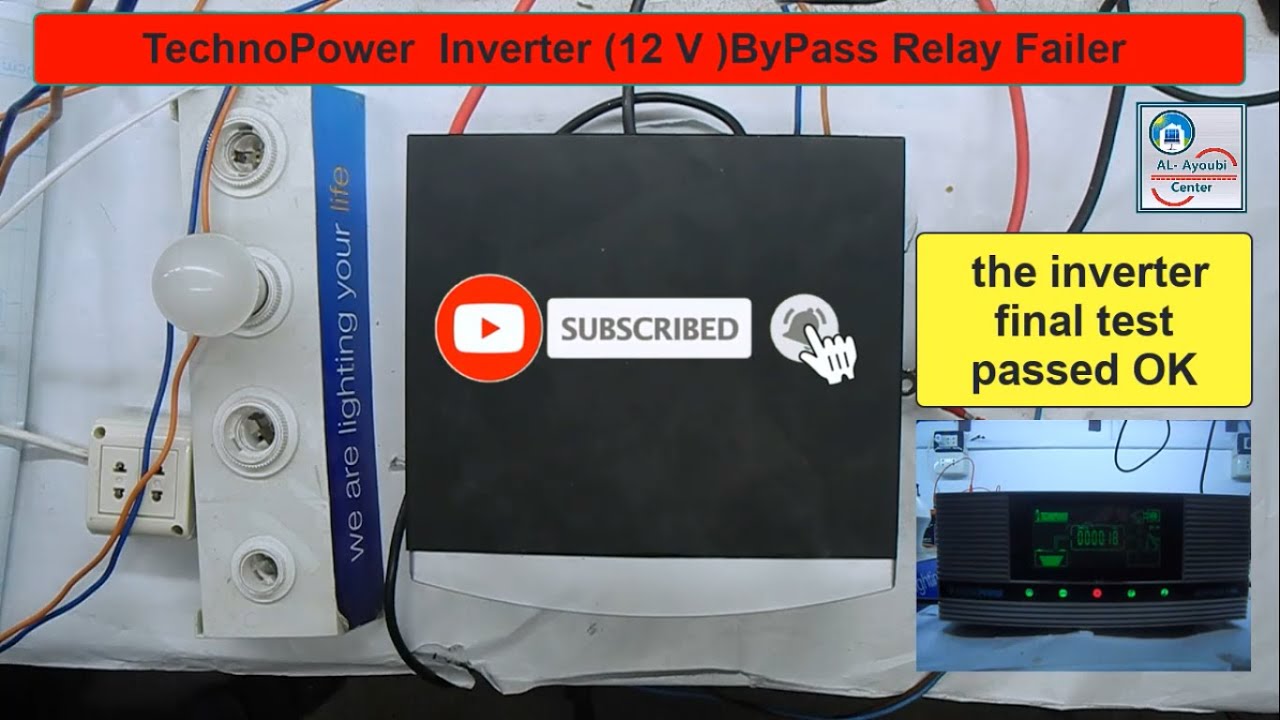 Repair Techno Power 12V inverter with Bypass Relay Failed YouTube