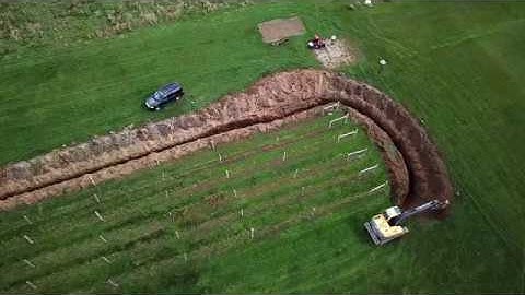 Geothermal Horizontal Loop Installation