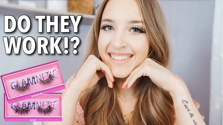 GLAMNETIC MAGNETIC EYELASHES REVIEW & FIRST IMPRESSION | Full Lashes In One Minute?
