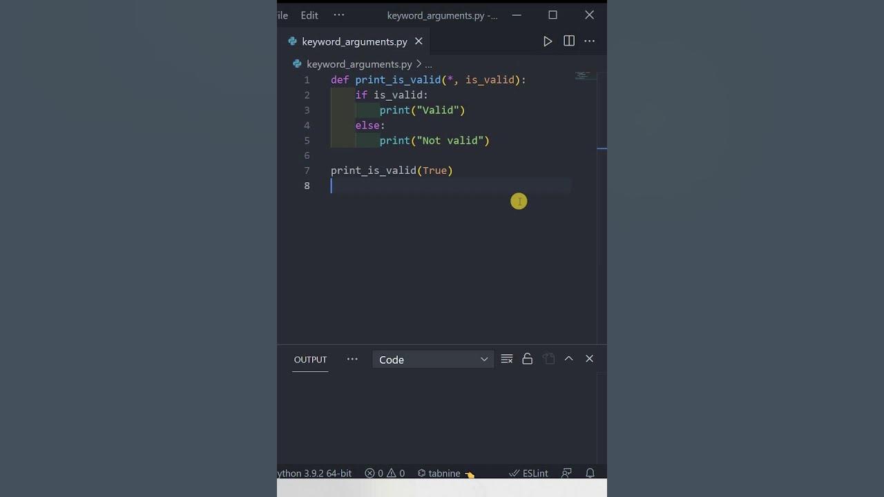 Python - How to Accept Only Keyword Arguments in a Function - YouTube