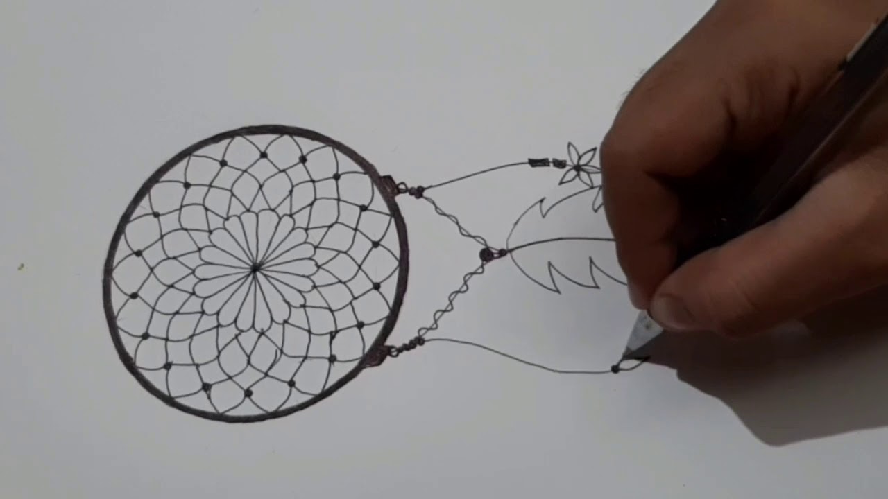 Basic Mandala Tutorial #3 |How to draw a Dream Catcher| - YouTube