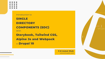 Setting up Single Directory Components(SDC), Storybook, TailwindCSS and Alpine JS in Drupal 10
