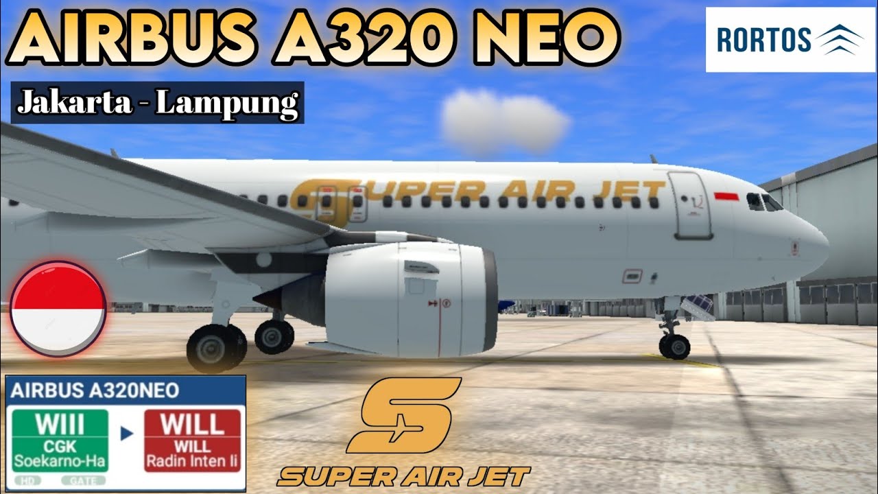 [RFS] SUPER AIR JET A320 NEO - REAL FLIGHT SIMULATOR IND - YouTube