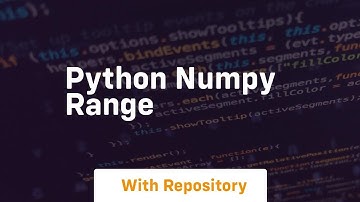 python numpy range
