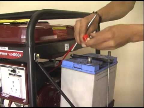 How to install Battery in Generator (English) - YouTube honda em5000s generator wiring diagram for 