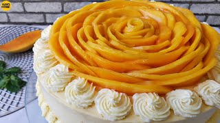 MANGO CAKE | WITHOUT OVEN || by Aqsa's Cuisine