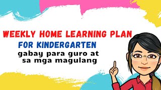 Detailed explanation patungkol sa weekly home learning plan for
kindergarten para makatulong magulang at mga guro.sana po inyo. maari
din ma...