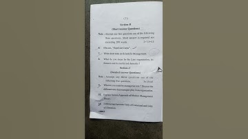 CCSU BCA Principal of management question paper latest|| vinay classroom