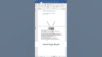 Insert Page Break in MS Word Document | JCC Tangi