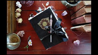 The celestial nature witch - enchanted forest/galactic theme grimoire flip through