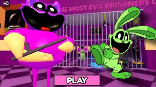 Hoppy Hopscotch Escapes from CAT NAP Barry's Prison Run (Obby) - Roblox!
