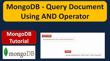 MongoDB - Query Document using AND Operator | MongoDB Tutorial for Beginners