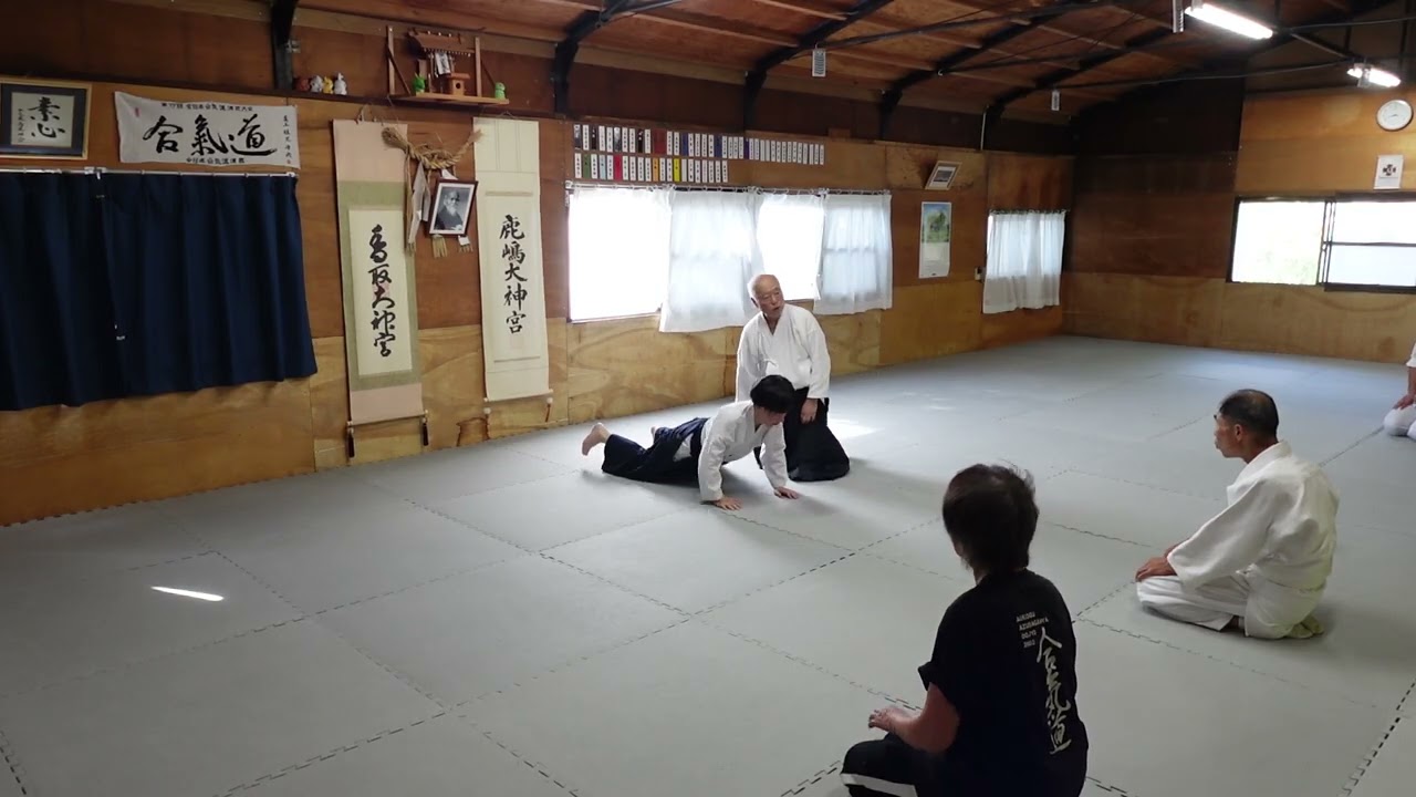 熟練の武道　山本一彦の合気道　座技　突き四教【演武　合気道共生塾　山本一彦先生】