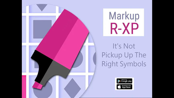 Why is Markup RXP Not Picking Up The Right Symbols?