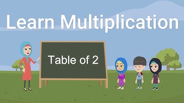 Learn Multiplication - Table of 2 | 2-x1=2 Multiplication, Table of Two 2 Tables Song Multiplication