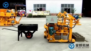 QTF40 3A mobile concrete brick making machine