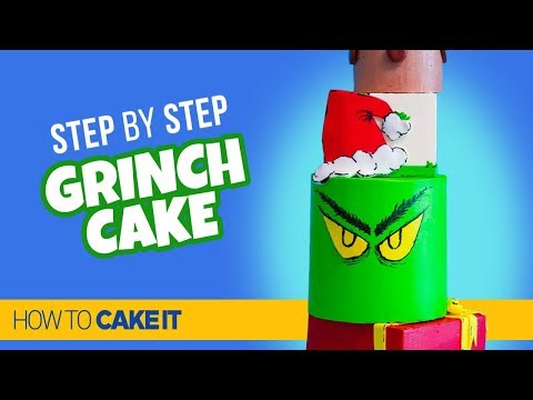 how-to-make-a-five-tier-grinch-cake-by-sam-lapointe-|-how-to-cake-it-step-by-step