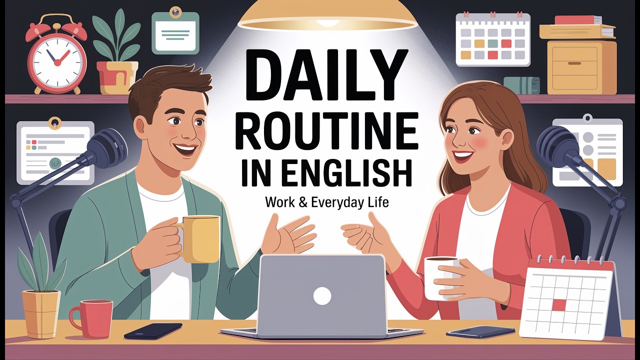Daily Routine in English ☀️ | Talking About Your Job and Typical Day (A2–B1)