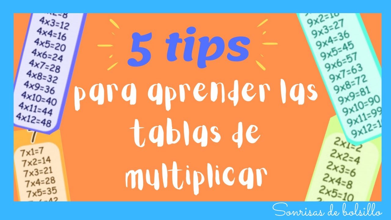 5 tips para aprender las tablas de multiplicar YouTube