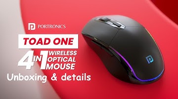 Portronics Toad One | 4-In-1 Wireless Optical Mouse - Unboxing and details