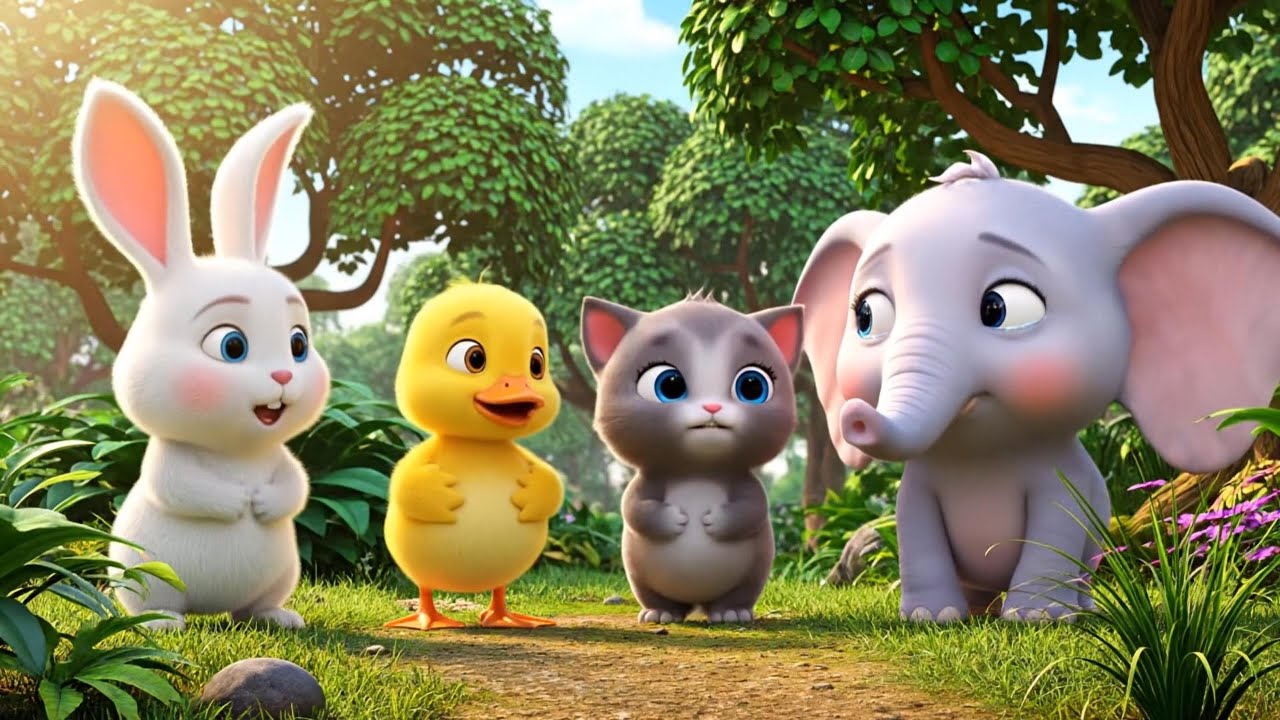 🐰🐤Roro, Dodo, and Kiki Help Elly the Elephant Save the Forest