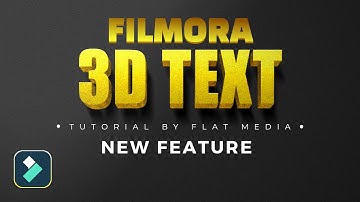 (Filmora 12): 3D Titles Tutorial - UPDATE!