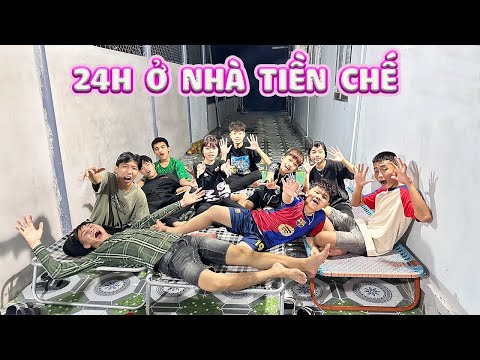 24 Hour Challenge At Uncle Sang's New Prefabricated House #trangandvinh