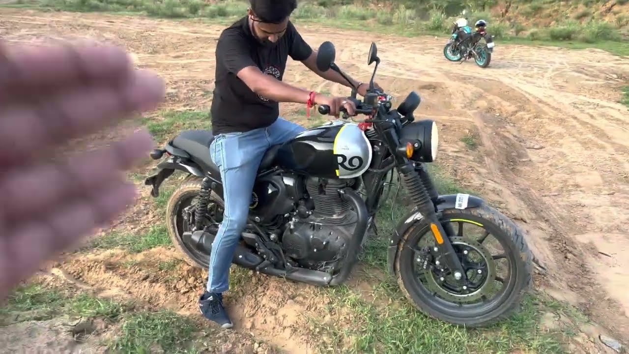 Finally, RE Hunter 350 Ground Clearance Test अड़ गयी 😂 ! Low Ground